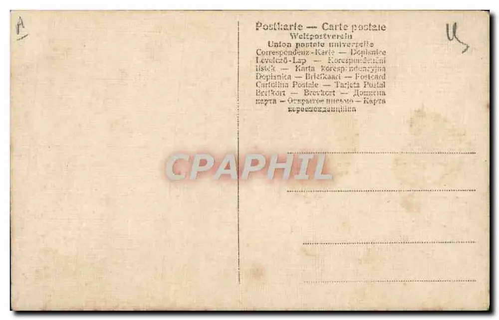 Porträt einer Dame — Ära 1900-1910 — Verlag unbekannt - Rückseite