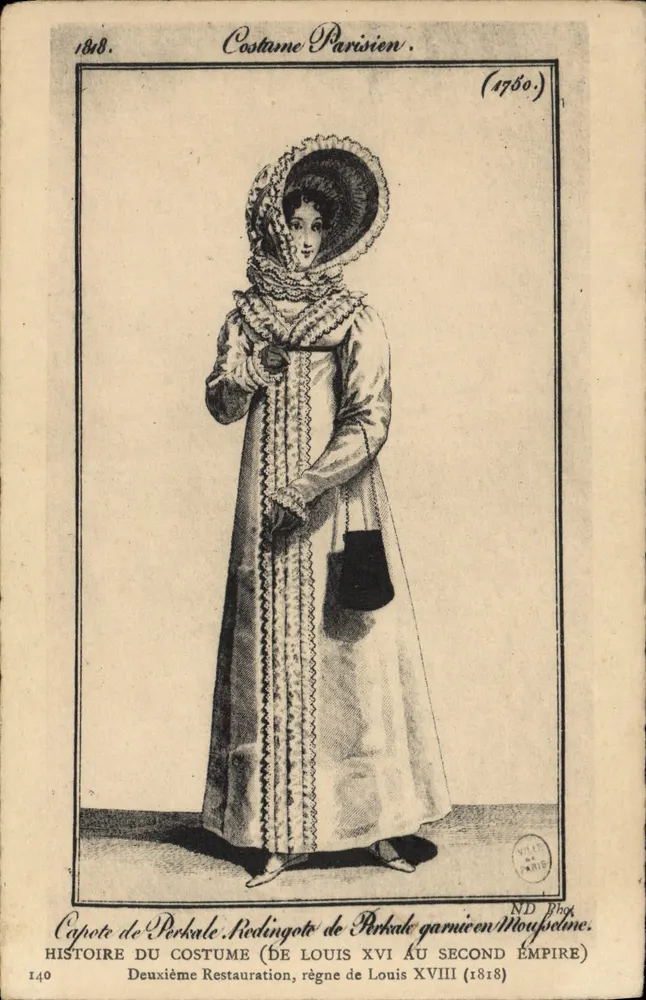 Pariser Kleidung — Geschichte der Kleidung von Louis XVI bis zum Zweiten Kaiserreich — ND Phot, Paris - Vorderseite