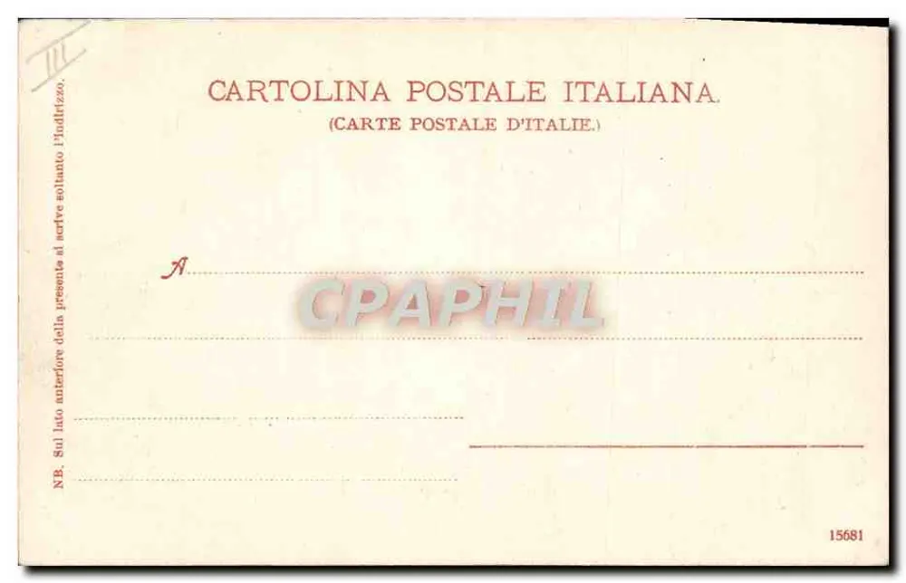 Ausbruch des Mount Etna — 6. Juli 1892 — Dr. Trenkler Co., Lipsia, Nr. 4165 - Rückseite