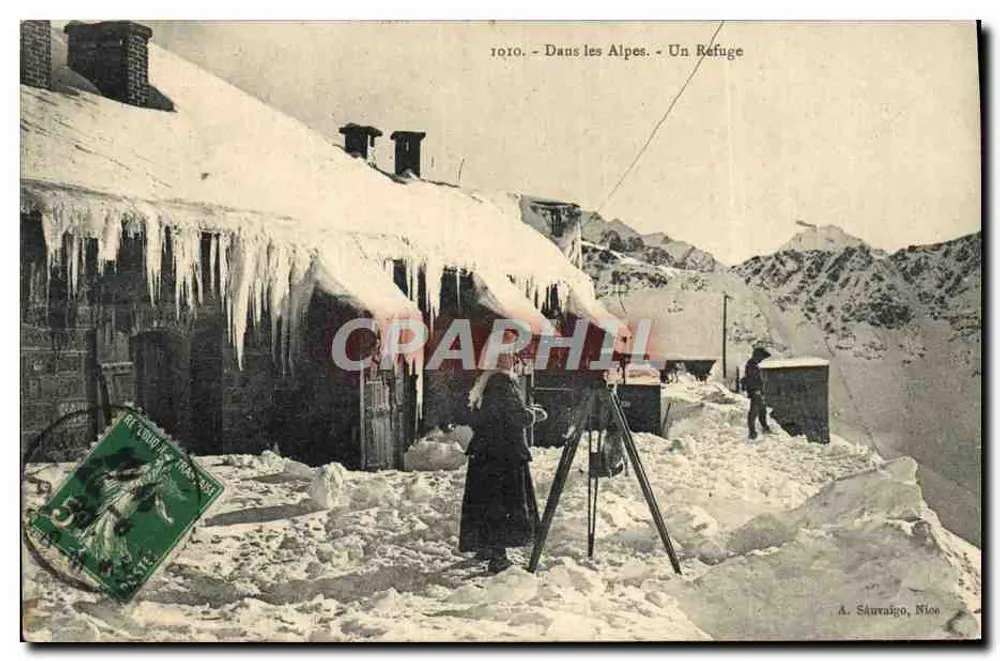 In den Alpen - Ein Schutzhaus — A. Sáuvaigo, Nice - Vorderseite