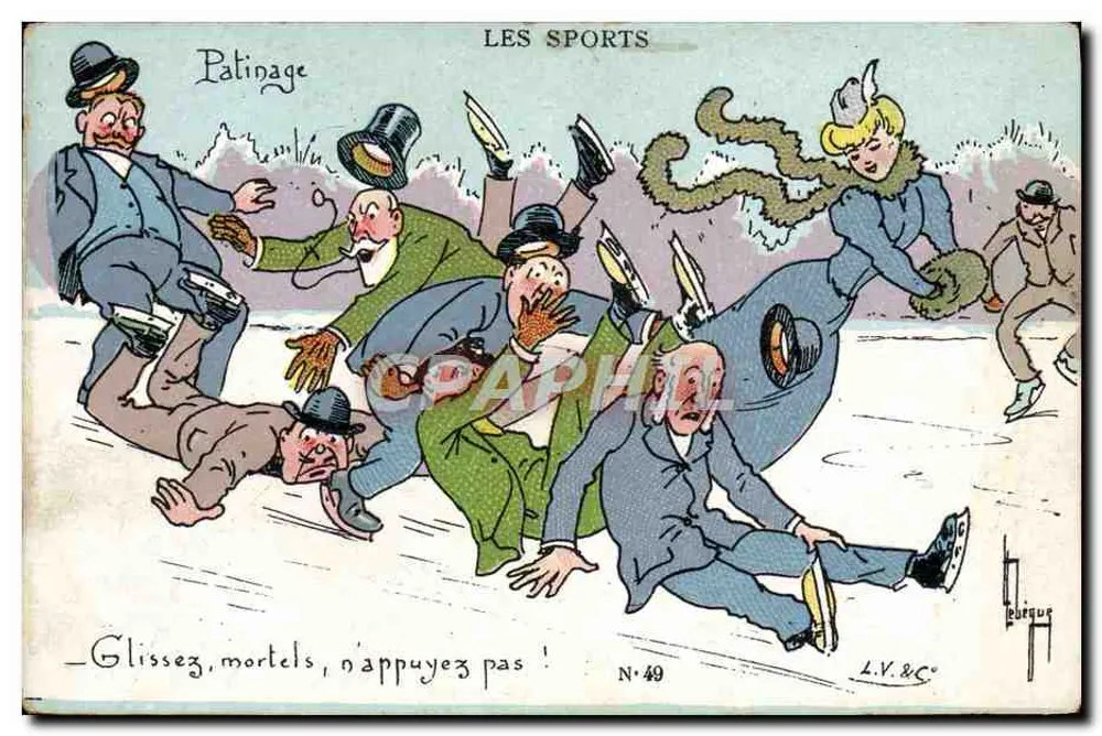 Eislaufen — Die Sportarten — L.V.&C°, Nr. 49 - Vorderseite