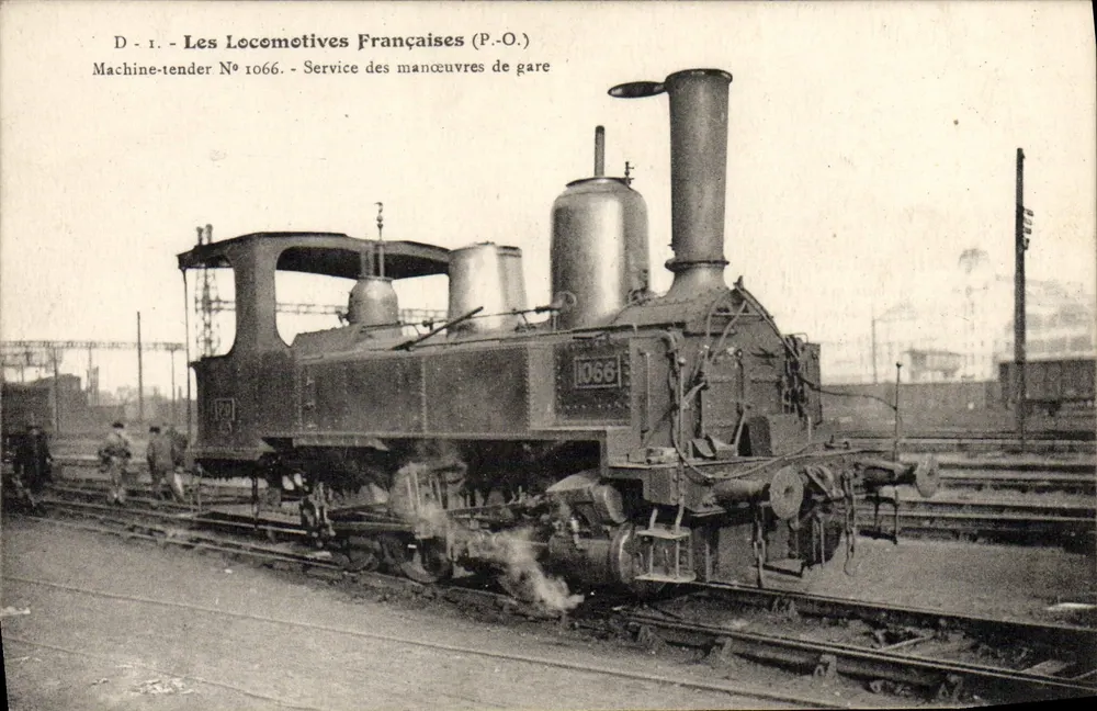Maschinenführer Nr. 1066 — Bahnhofsgleisdienst — Les Locomotives Françaises (P.O.) - Vorderseite