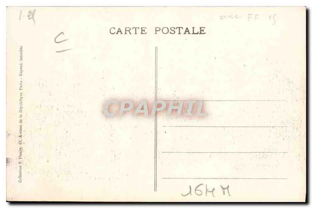 Dampflokomotive der Compagnie de l'Est — Serie 800 — Verlag F. Paris - Rückseite