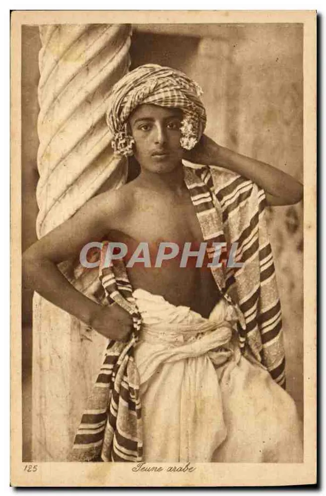 Jovem árabe — retrato — Editor I. & L., n° 125 - Frente