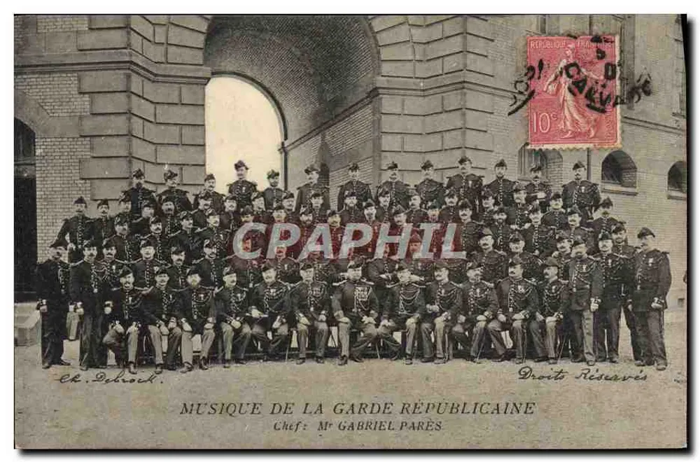 Musik der Garde Républicaine — Leiter: Herr Gabriel Parès — Ch. Debrock - Vorderseite