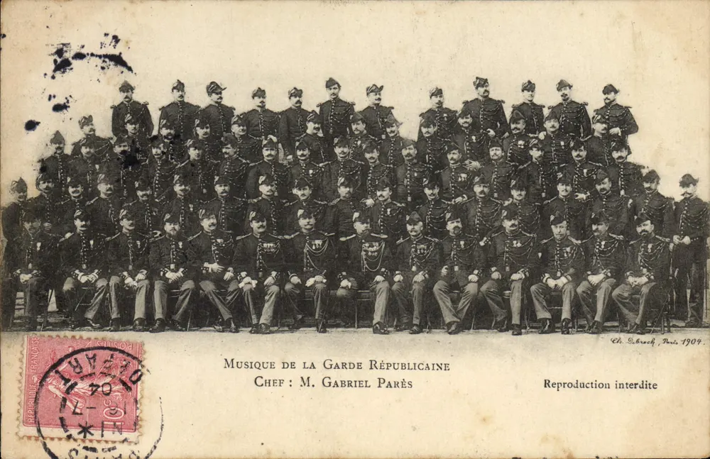 Musik der Republikanischen Garde — Dirigent: M. Gabriel Parès — Verlag Ch. Schraech, Paris, 1904 - Vorderseite