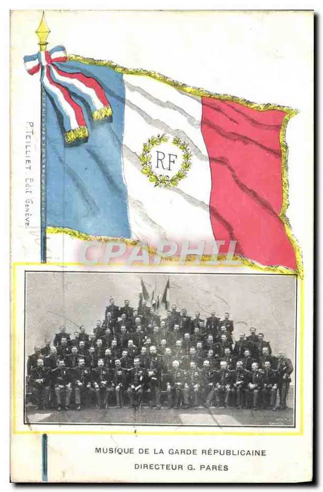 Musik der Republikanischen Garde — Direktor G. Pares — Verlag P. Tellier, Verlag Genf - Vorderseite