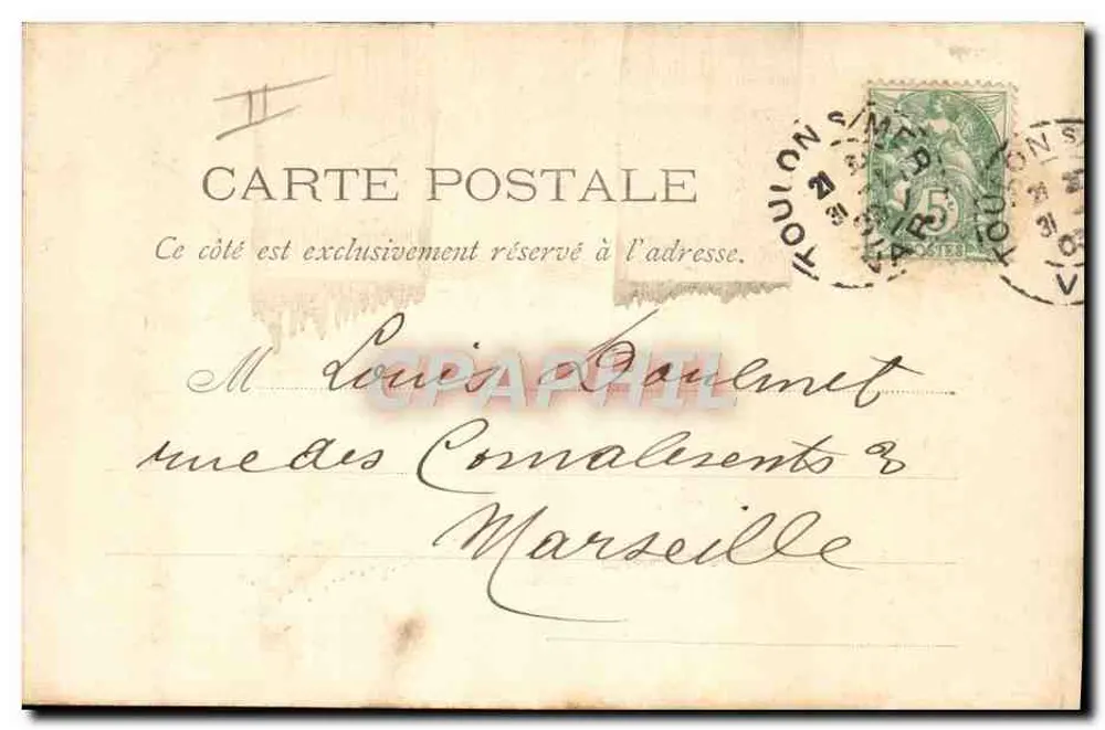 Der U-Boot Goubert — Französische Marine — Maritus Bak, Toulon - Rückseite