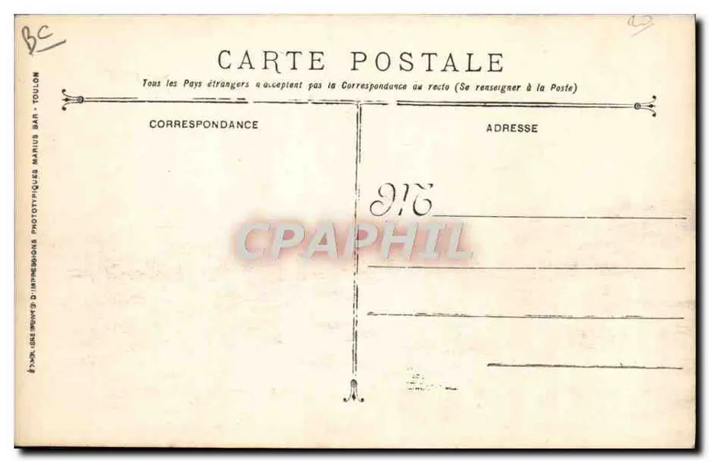 U-Boot Charles-Brun — Französische Marine — Edition Toulon - Rückseite