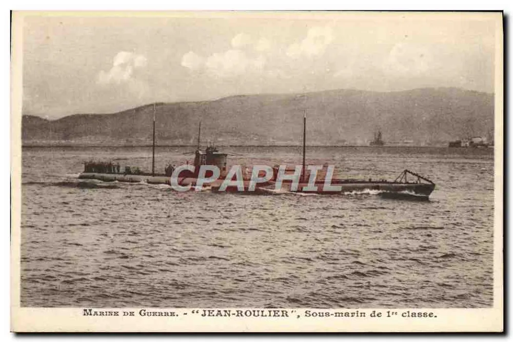 Marinekräfte - "JEAN-ROULIER", U-Boot der ersten Klasse — Verlag P. Braive, Rue Leblon, Saint-Hilaire - Toulon - Vorderseite