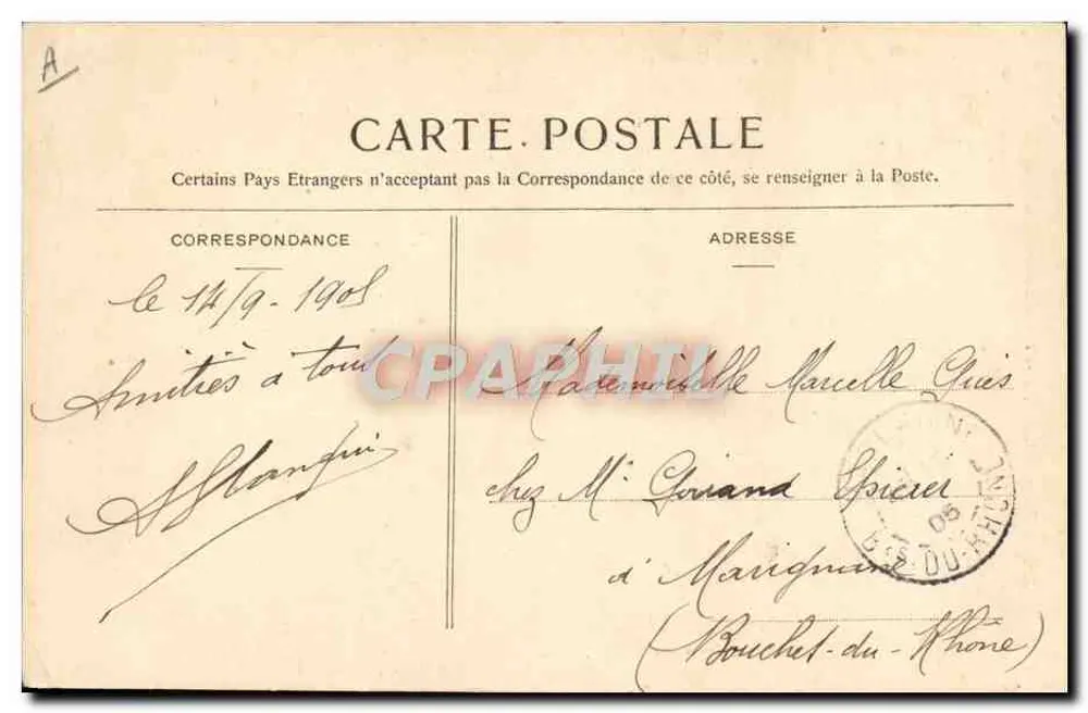Girassé — Vorderseite eines Panzerschiffes — Gisèle Giraud, Toulouse - Rückseite