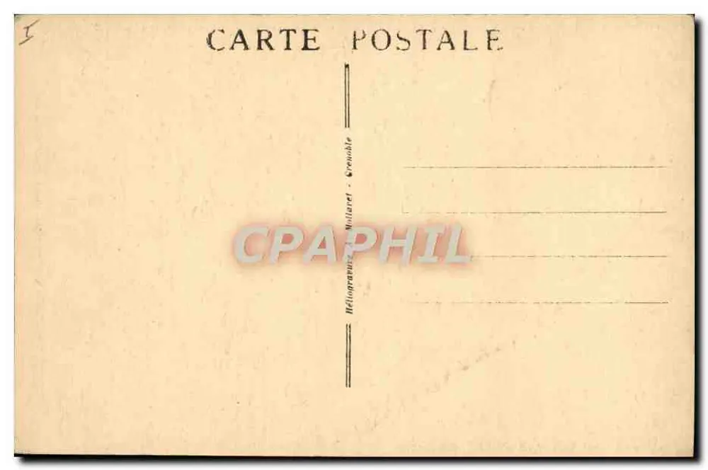Grenoble - Das Theater und die römische Turm — Héliogravure Millaret - Rückseite