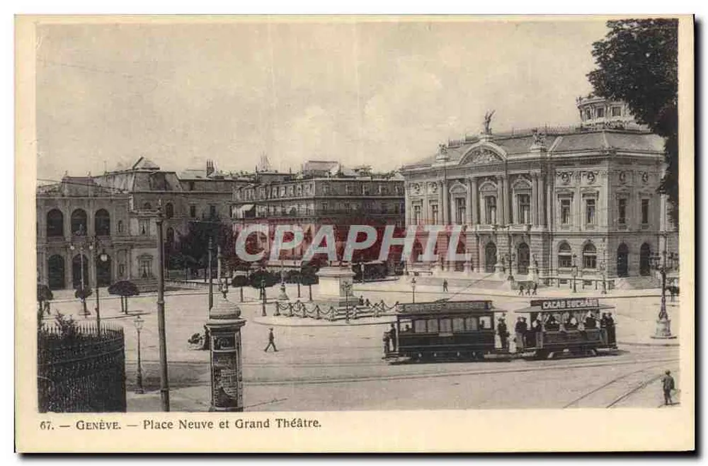 Genève — Place Neuve und Grand Théâtre — Grand Bazar de Genève - Vorderseite