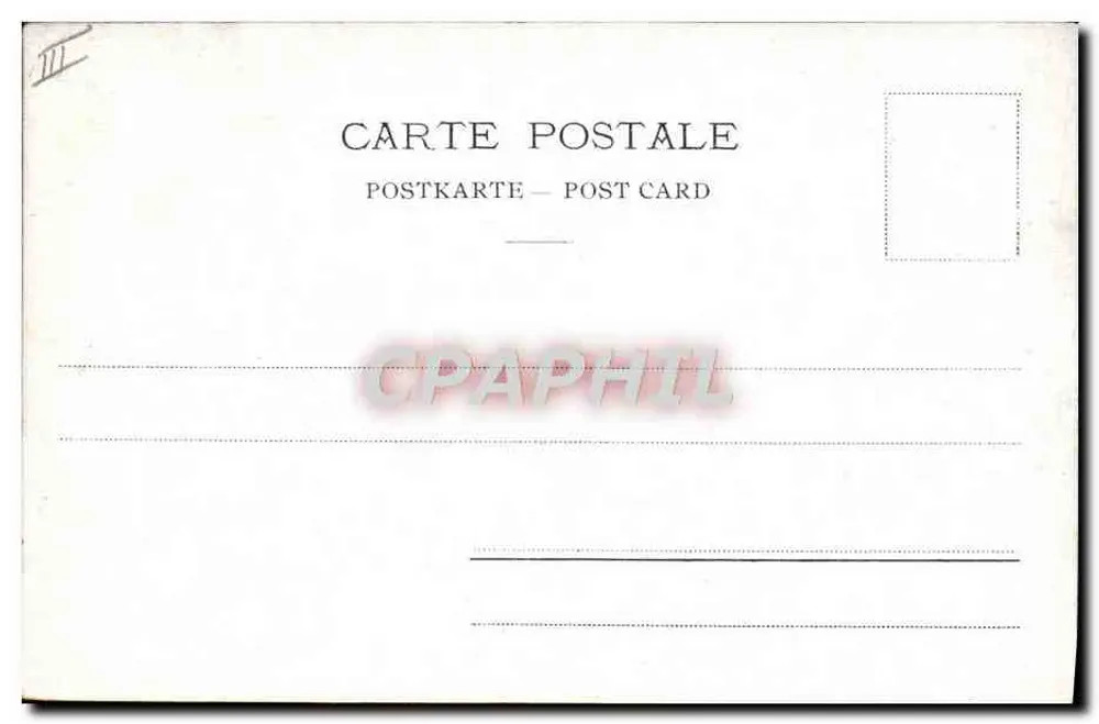 Genf. Place Neuve und das Theater — P. N. 733 - Rückseite