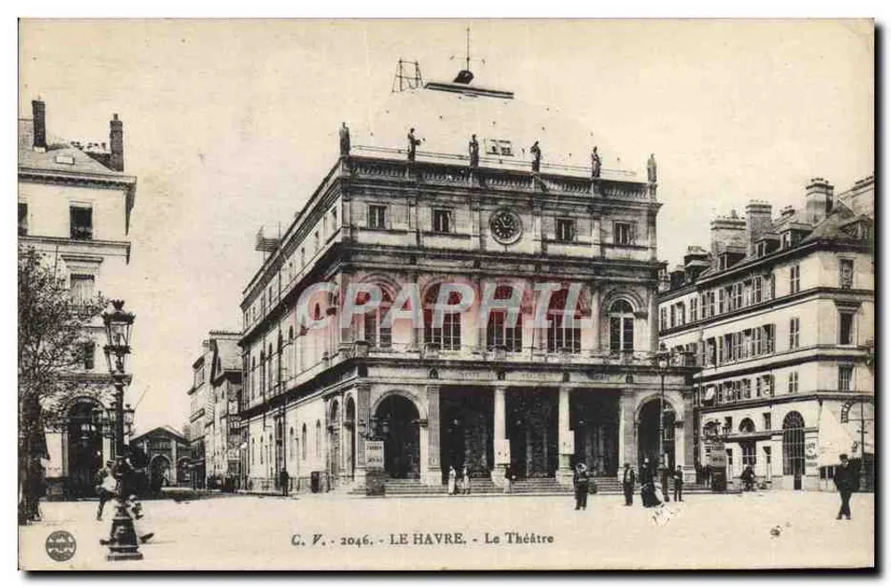 Le Havre — O Teatro — C. F. - 2046 - Frente