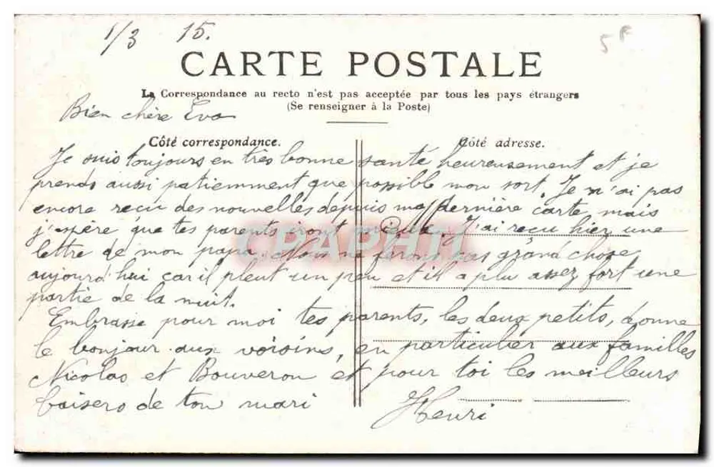 Versalhes — O Grande Trianon — Editor: P. L. B. (n° 15) - Verso