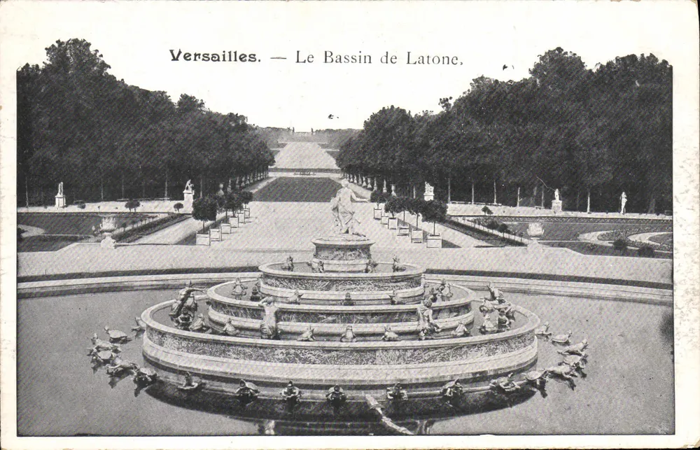 Versailles — Der Bassin de Latone — Verlag unbekannt, Seriennummer nicht sichtbar - Vorderseite