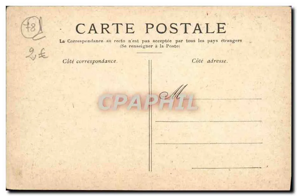 Versailles — Der Bassin de Latone — Verlag nicht sichtbar - Rückseite