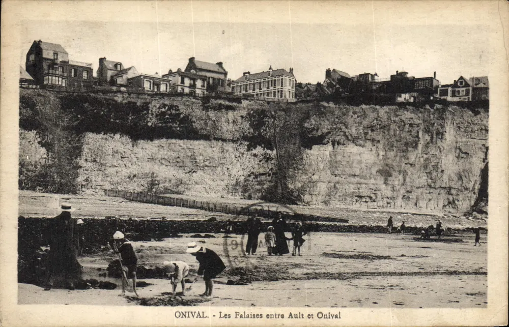Onival — Die Klippen zwischen Ault und Onival — Lévèque, photo, Ault - Vorderseite