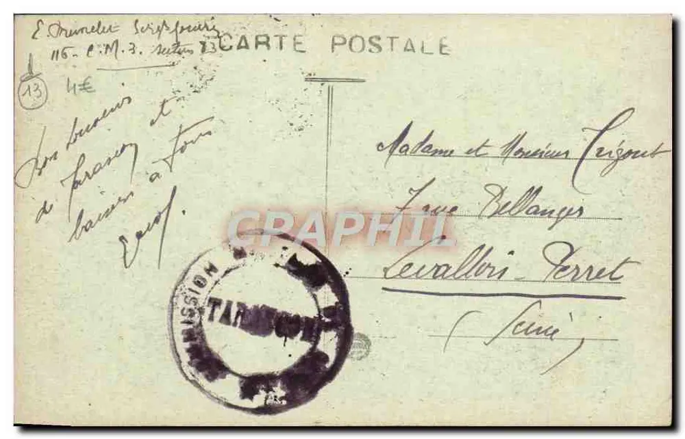 Tarascon — Facha da Igreja Santa-Martha — Coll. L. A. - Verso