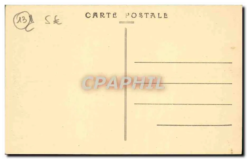 Tarascon — Entrada del Castillo del Rey René — editor H. Lefebvre, n° 410 - Reverso