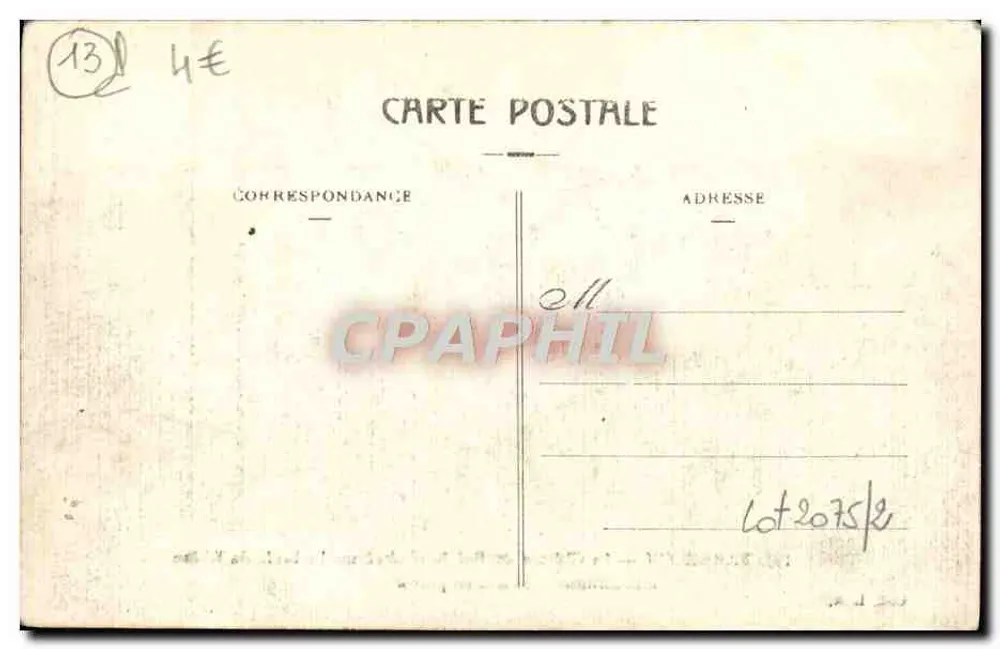 Saint-Tararecon — Schloss des Königs René an den Ufern des Rhônes, heute Gefängnis — Coll. L. A. - Rückseite