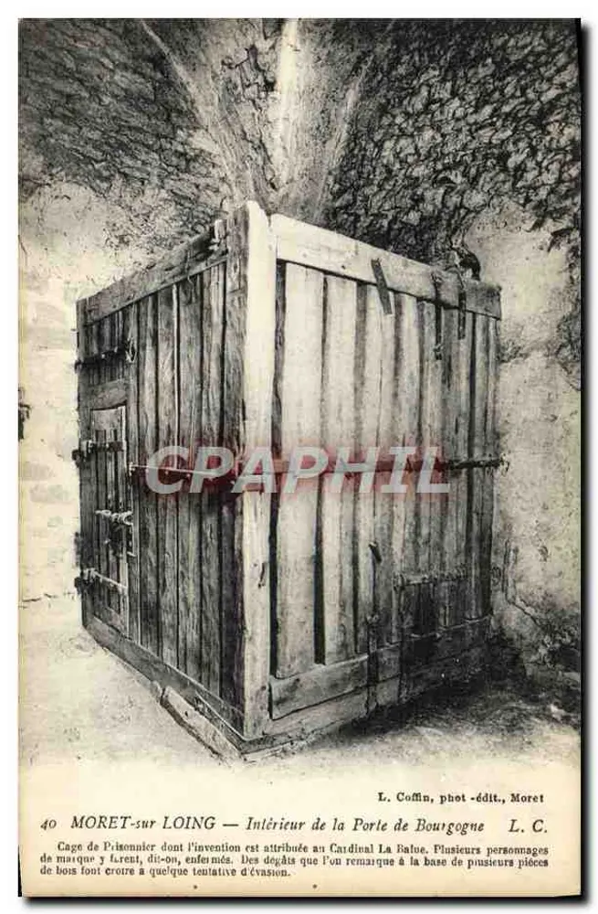 Moret-sur-Loing — Innenansicht der Porte de Bourgogne — L. Coffin, fot.-verlag, Moret - Vorderseite