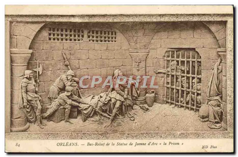 Orléans — Relief der Statue von Jeanne d'Arc « la Prison » — ND Pboit, n°84 - Vorderseite