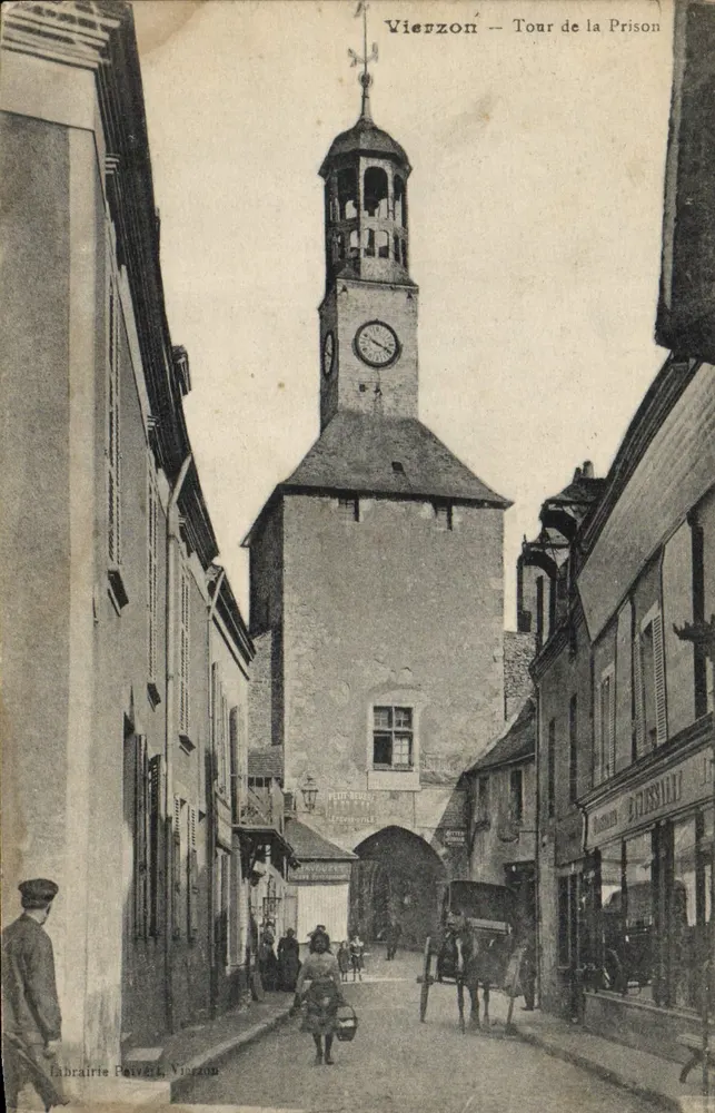 Vierzon — Torre da Prisão — Editor: Livraria Poivert, Vierzon - Frente