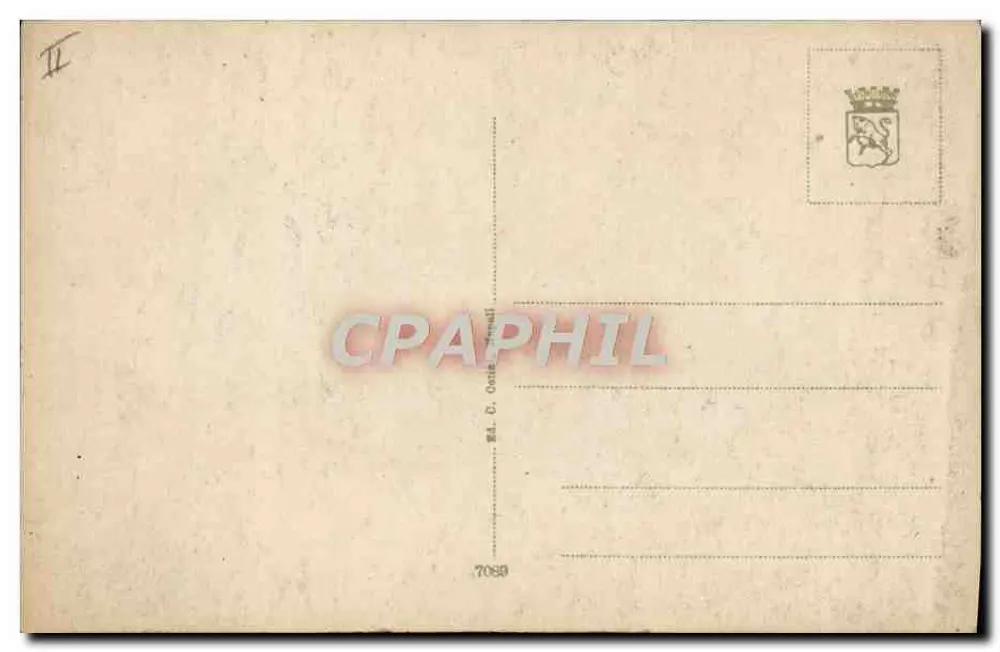 Vésuve visto do mar — Erupção de Abril de 1906 — Editor não identificado, n° de série 7089 - Verso
