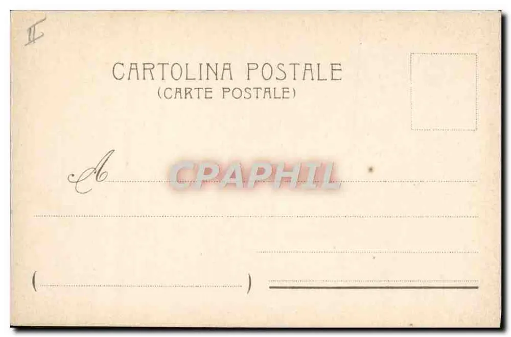 Neapel — Mount Vesuvius bedeckt von Schnee (3. Dezember 1895) — Hoppola - Rückseite