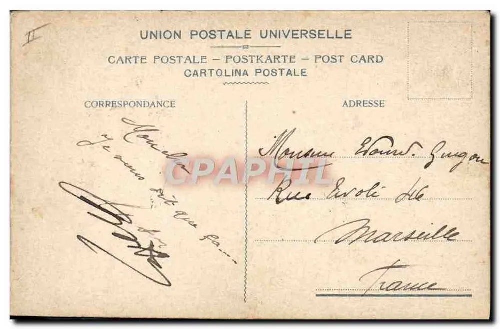 Vesuvio — Laveneruption 7. April 1906 — Fabio Bicchierai, Verlag, Neapel - Rückseite
