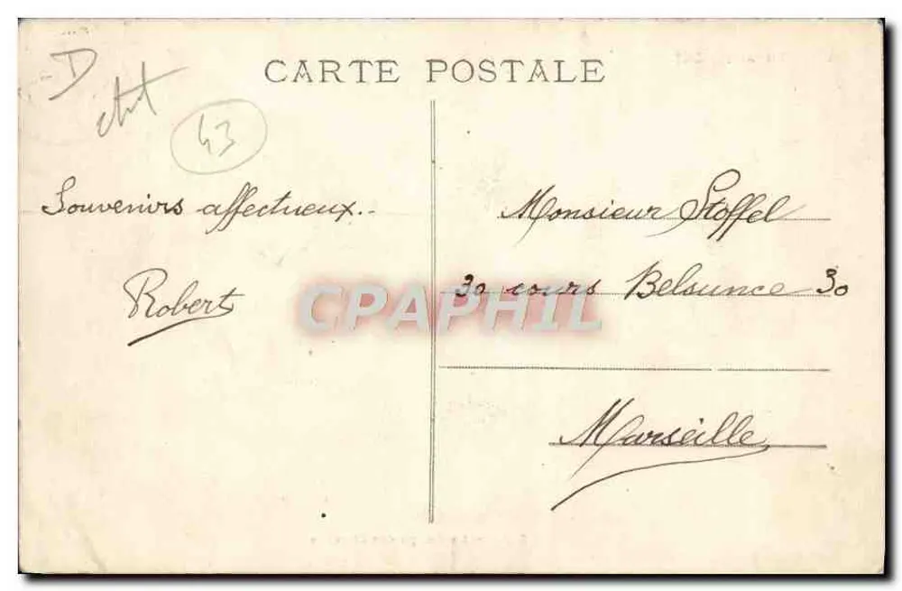 En Auvergne — La Coupe des Cheveux — Éditeur I. L. n° 3132 - Verso