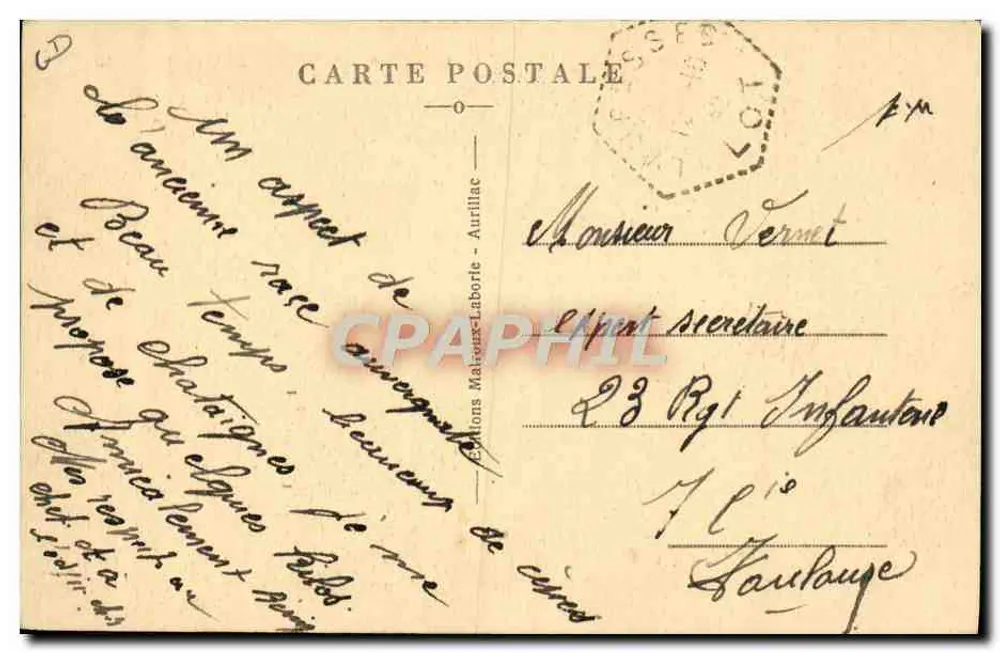 In der Auvergne — Der Dorfbarber — Éditions Maloix-Laborde - Rückseite