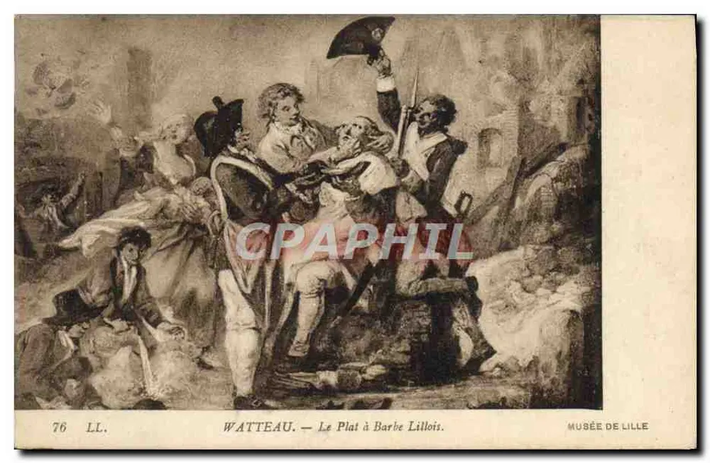 Watteau — Le Plat à Barbe Lillois — Musée de Lille - Vorderseite