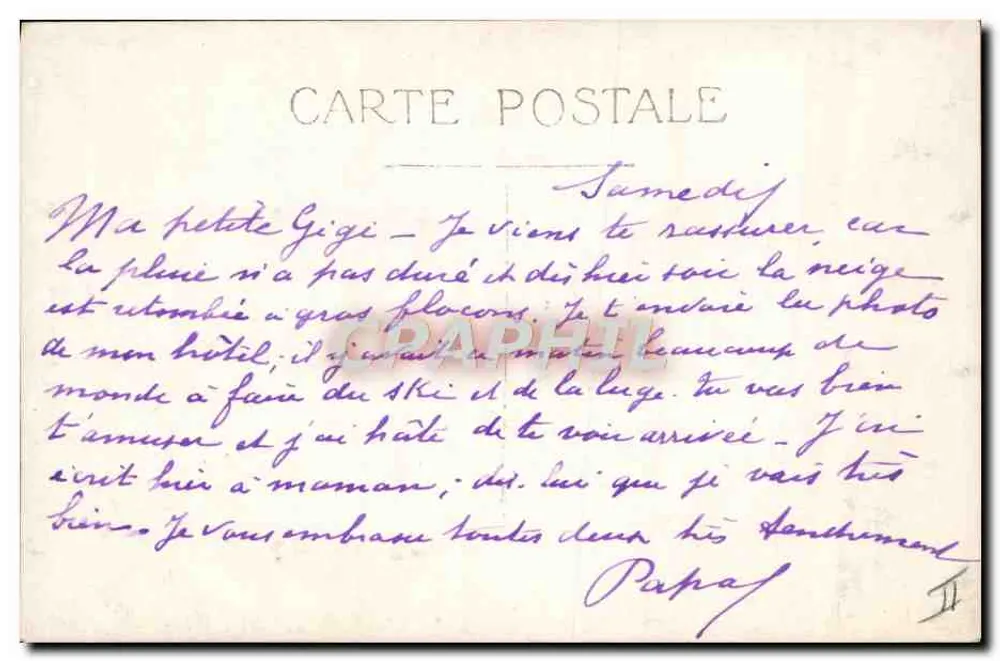 Savoy Palace — estação de esqui nevada — editor desconhecido, número de série não visível - Verso