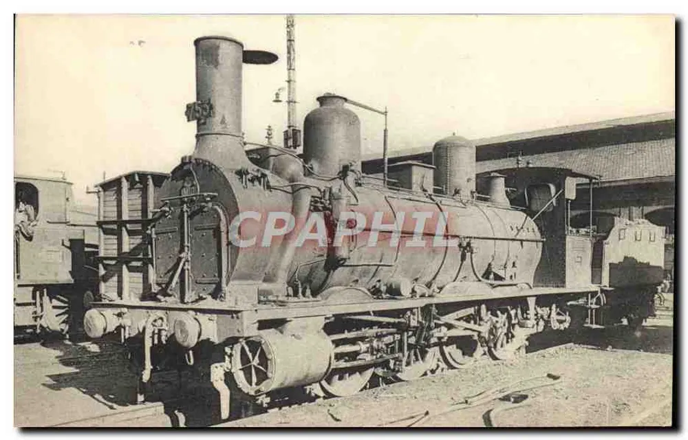 Locomotivas do Midi — Máquina 753 (tornada 040-753) a vapor saturado — H. M. P., Paris - Frente