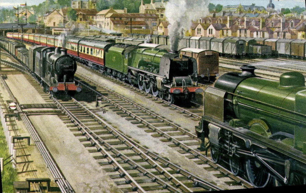 Aproximações da estação de Lancaster Castle — LMR, 4-6-2 'Royal Scot' — Ian Allan Ltd - Frente