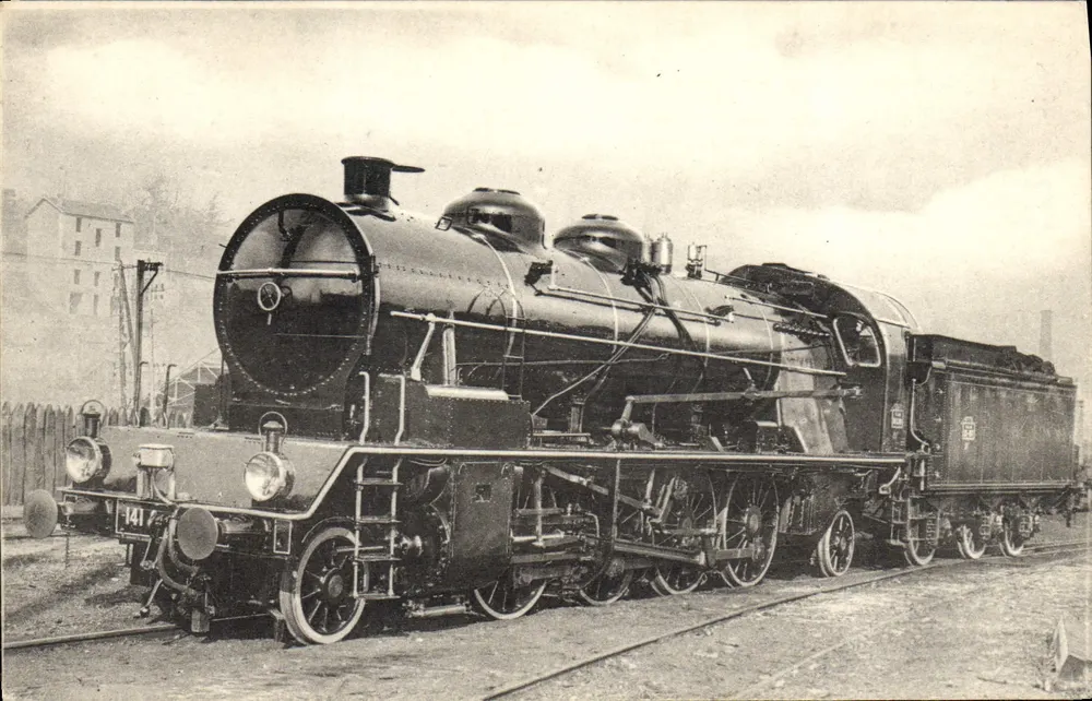 Dampflokomotive n°141 C-1 — Sud-Est (ex P.L.M.) — H.M.P. - Serie 141 C-1 - Vorderseite