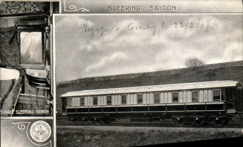 Sala de dormir — Trem de passageiros — L.N.W.R. Révisée 1904 - Frente