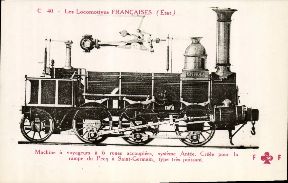 Locomotivas francesas — Estado 40 — F. Fleury, Paris - Frente