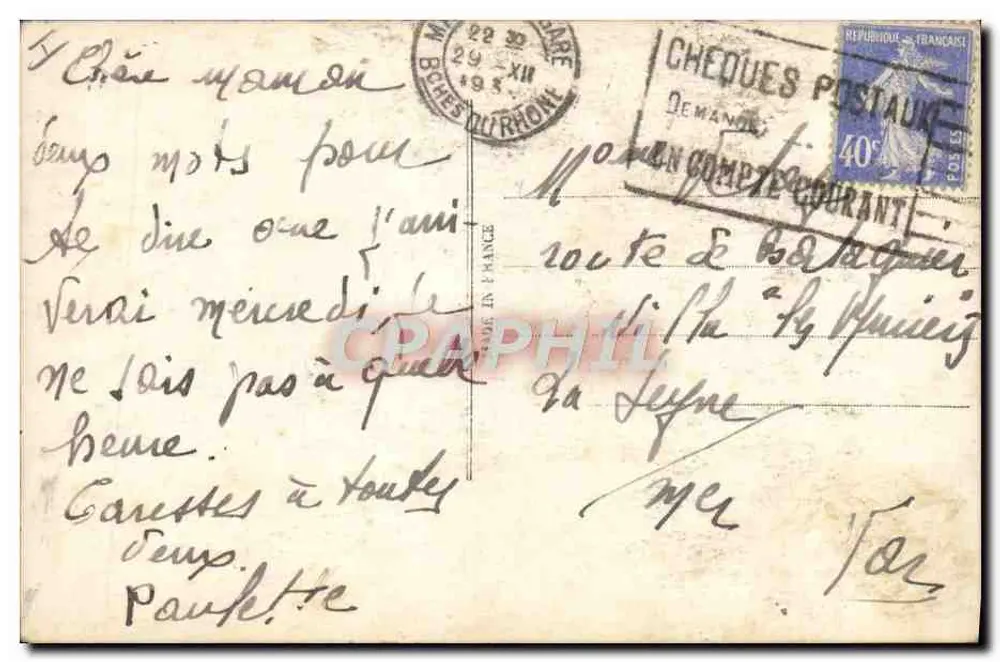 Statki pod chmurami — wydawnictwo Schol Paris n° 3054 - Rewers
