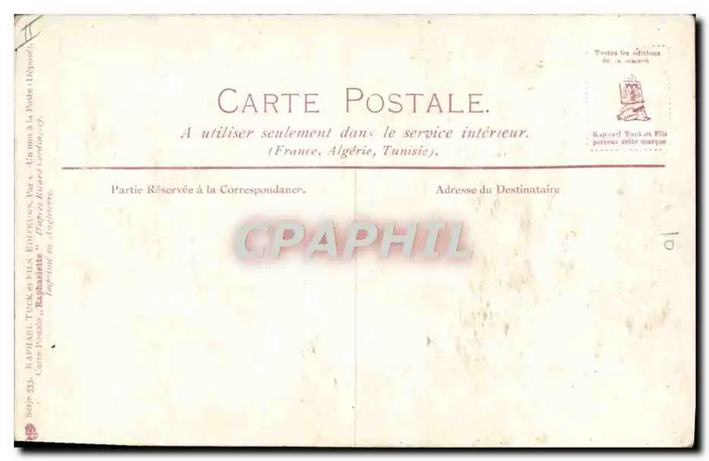 Embarcações a vela — paisagem marítima — desenho de J. Languinguyt - Verso