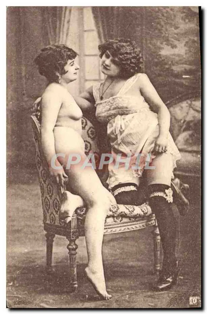 Duas mulheres — cena íntima — Lagache, Imp.-édit., rue du Helder, Paris, Série 6 - Frente