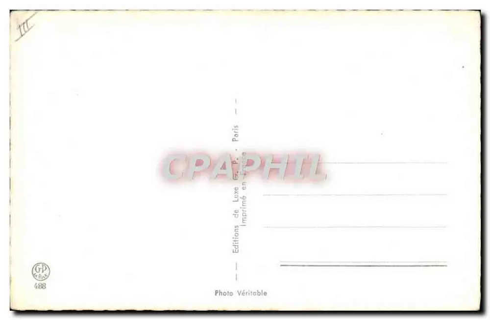 Nu sentado — estúdio — Éditions de Luve, Paris, n° 488 - Verso
