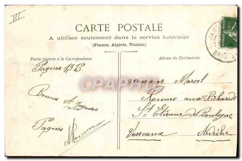 Regimento de Infantaria 157º — Hoche — Fototipia A. Berberet & Cie, Nancy - Verso