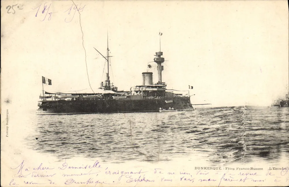 Dunkirchen — Franco-Russische Feierlichkeiten — Die Flotte - Vorderseite