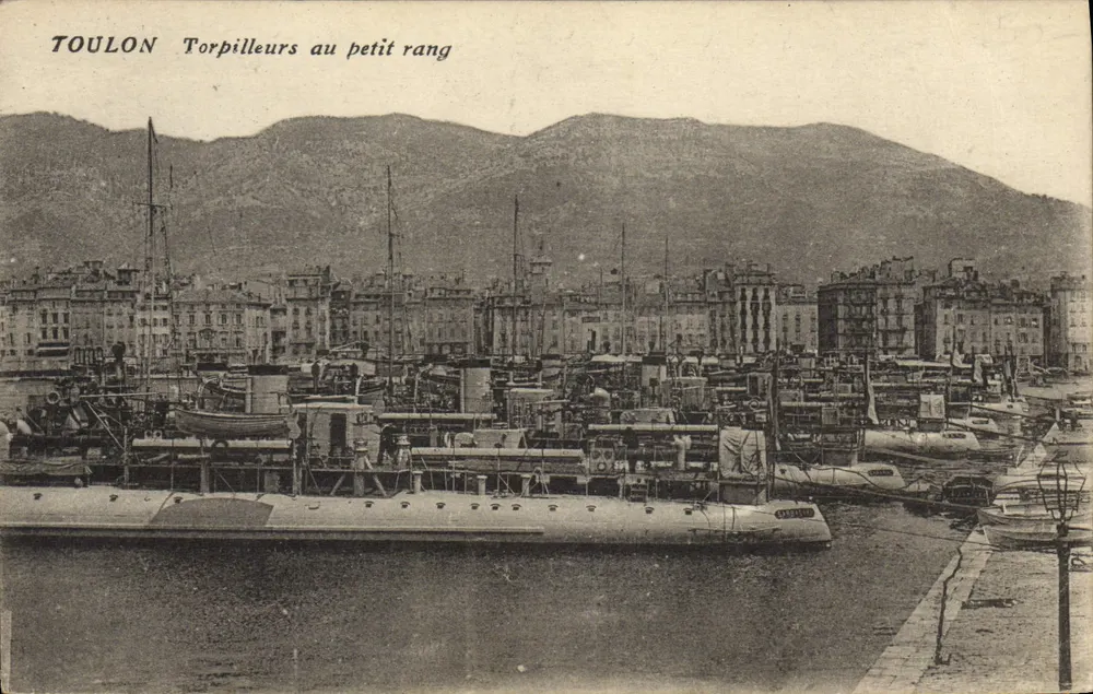 Toulon — Torpedoboots in Linie — unbekannter Verleger - Vorderseite