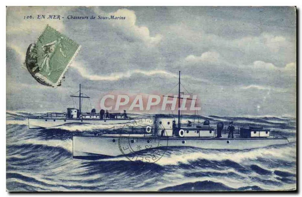 U-Boot-Jäger — 106. AUF SEE — Arraud et Nozaïs, Nantes - Vorderseite
