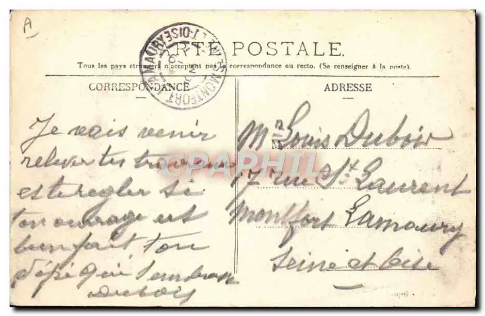 Le Tréport — Torpilleurs am Bassin — A. B. - Deposited - Rückseite